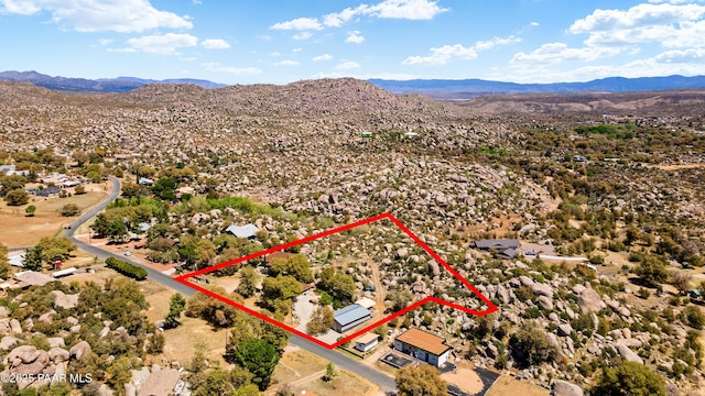 22891 S Lakewood Dr, Yarnell, AZ 85362 - aerial view with a mountain view