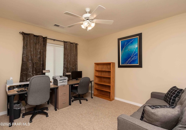 12933 Ponce St, Dewey-Humboldt, AZ 86327 - office with light colored carpet and a ceiling fan