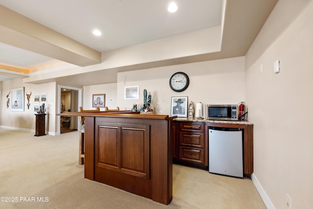 1591 Northridge Dr, Prescott, AZ 86301 - bar with light colored carpet and stainless steel appliances