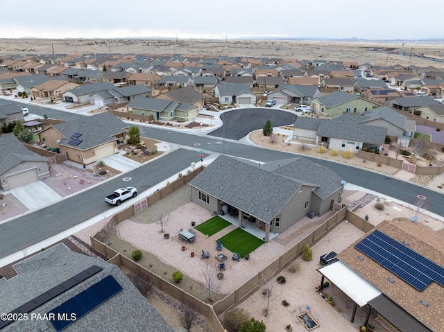 aerial view featuring a residential view