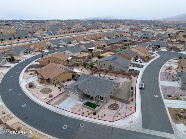 bird's eye view featuring a residential view