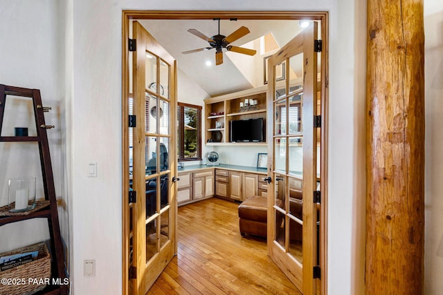 interior space with french doors