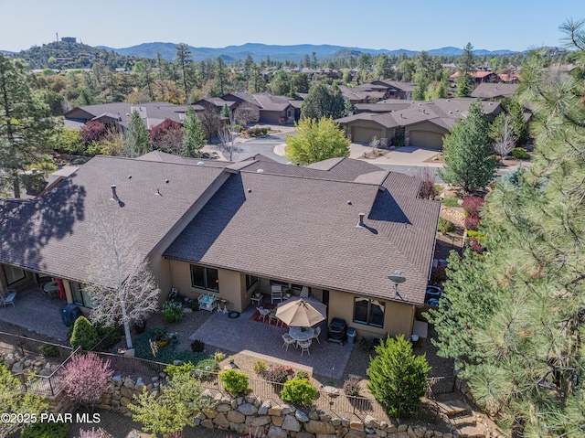 1690 Stable Rock Rd, Prescott, AZ 86303 - bird's eye view with a mountain view and a residential view