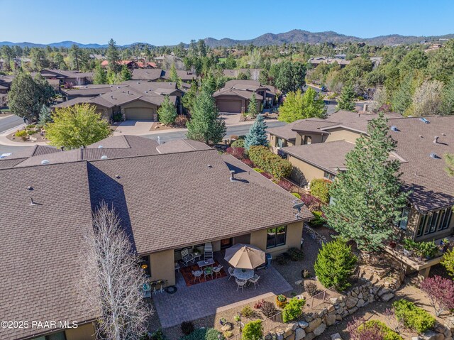 1690 Stable Rock Rd, Prescott, AZ 86303 - bird's eye view featuring a residential view and a mountain view