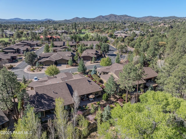 1690 Stable Rock Rd, Prescott, AZ 86303 - aerial view featuring a mountain view and a residential view