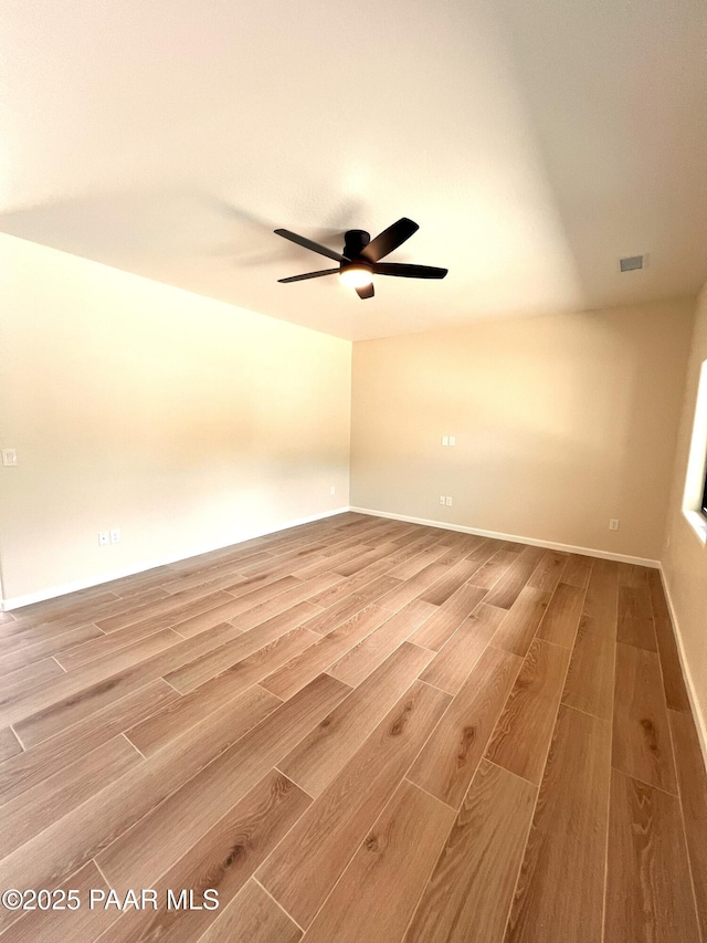 7010 N Race Track Rd, Prescott, AZ 86305 - unfurnished room with light wood-type flooring and a ceiling fan