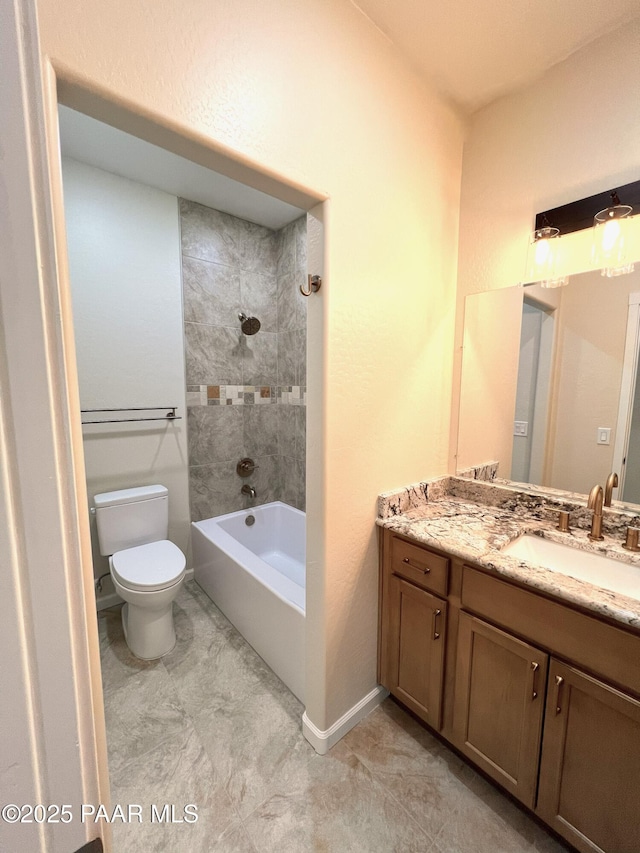7010 N Race Track Rd, Prescott, AZ 86305 - bathroom featuring vanity and washtub / shower combination