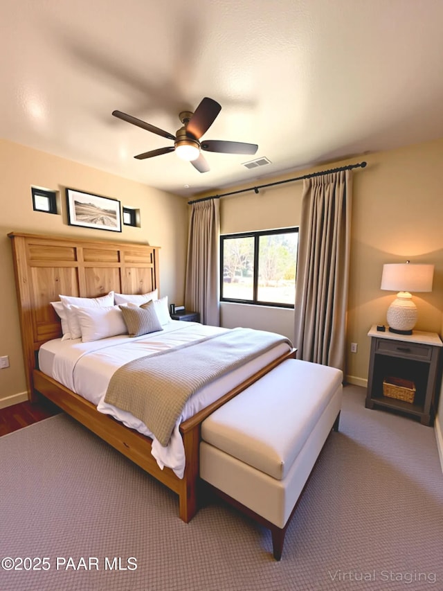 7010 N Race Track Rd, Prescott, AZ 86305 - bedroom featuring baseboards and a ceiling fan