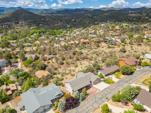 4995 Cactus Pl, Prescott, AZ 86301 - aerial view of residential area with a mountainous background