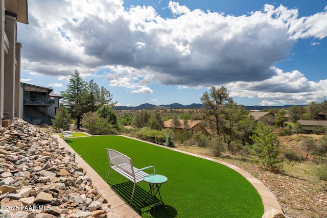4995 Cactus Pl, Prescott, AZ 86301 - view of yard with a mountain view