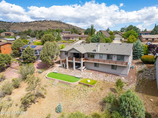 4995 Cactus Pl, Prescott, AZ 86301 - aerial perspective of suburban area featuring mountains