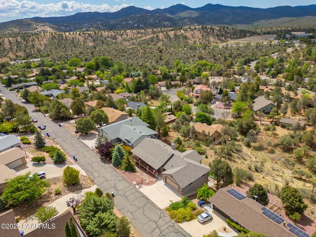 4995 Cactus Pl, Prescott, AZ 86301 - aerial view of residential area featuring a mountain backdrop