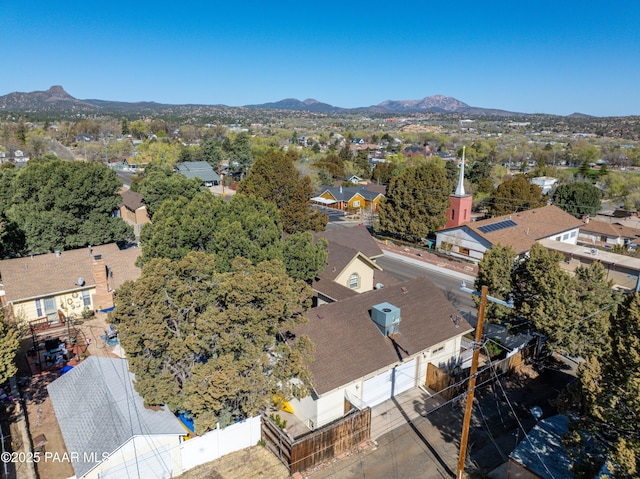205 S Arizona Ave, Prescott, AZ 86303 - bird's eye view featuring a mountain view and a residential view