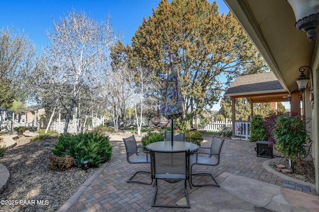 205 S Arizona Ave, Prescott, AZ 86303 - view of patio / terrace featuring outdoor dining space and fence