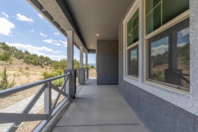 view of balcony