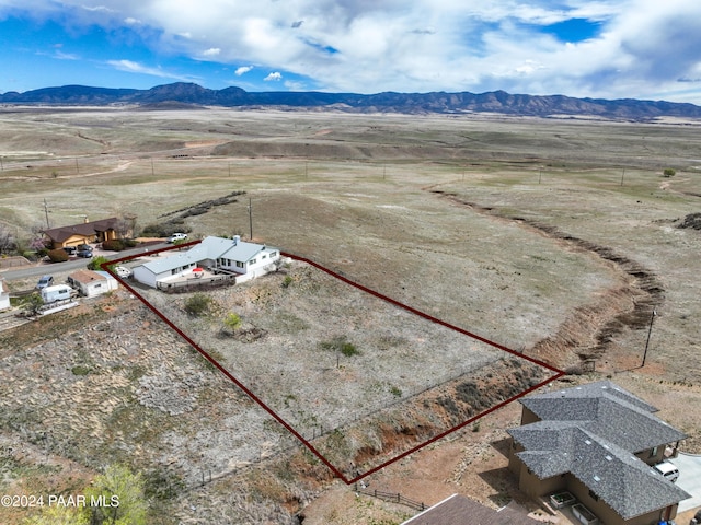 aerial view featuring a mountain view