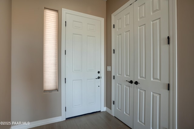 1438 W Anne Marie Dr, Chino Valley, AZ 86323 - entryway with baseboards and dark wood finished floors