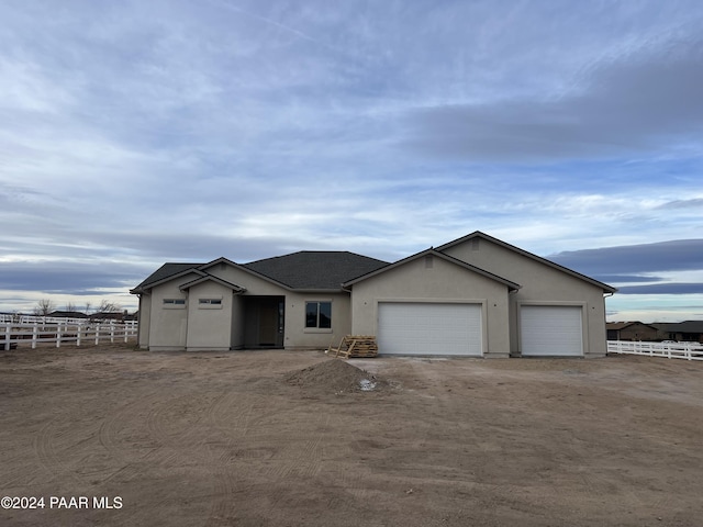 ranch-style house with a garage