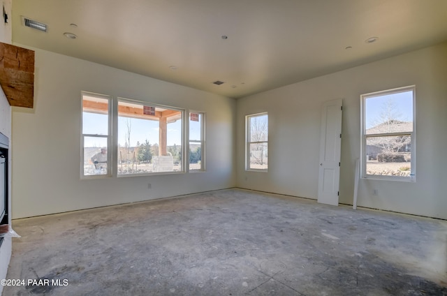 view of unfurnished living room