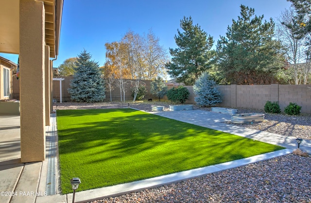 view of yard featuring a patio area