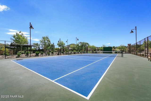 view of tennis court