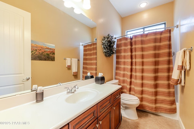 1646 Constable St, Prescott, AZ 86301 - bathroom featuring vanity, tile patterned flooring, and shower / tub combo