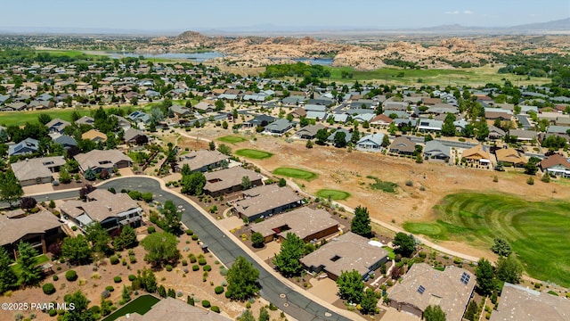 1646 Constable St, Prescott, AZ 86301 - aerial overview of property's location featuring a water and mountain view and nearby suburban area