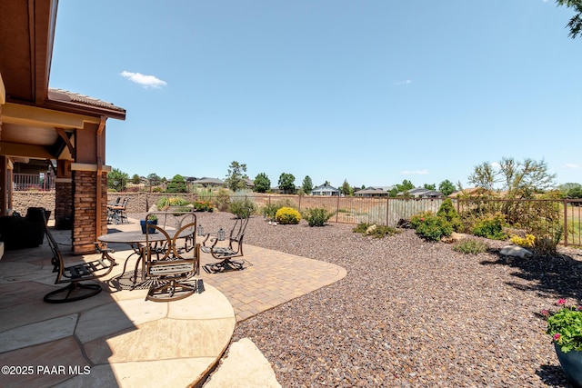 1646 Constable St, Prescott, AZ 86301 - fenced backyard with a patio area and outdoor dining area
