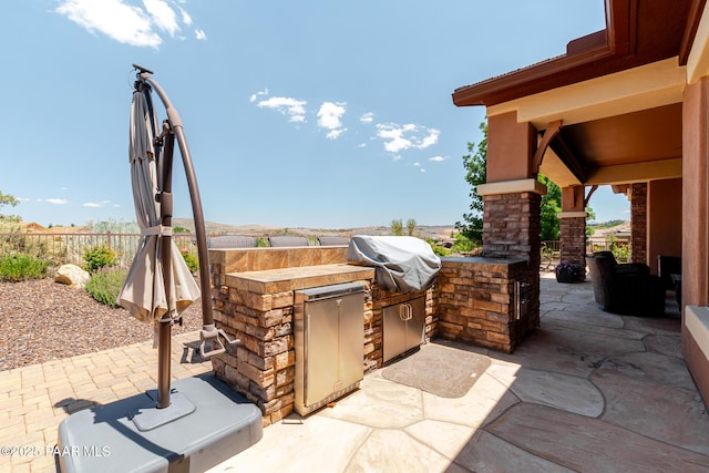 1646 Constable St, Prescott, AZ 86301 - view of patio / terrace with an outdoor kitchen