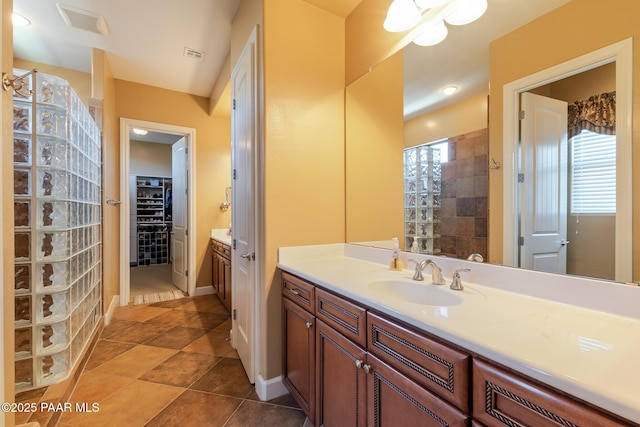 1646 Constable St, Prescott, AZ 86301 - full bath featuring vanity, a spacious closet, and a walk in shower