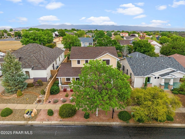 7070 E Lantern Ln, Prescott Valley, AZ 86314 - aerial perspective of suburban area with a mountainous background