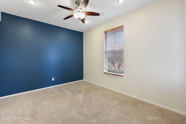 7070 E Lantern Ln, Prescott Valley, AZ 86314 - carpeted empty room featuring a ceiling fan and recessed lighting