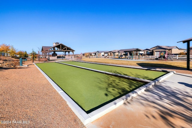 view of home's community featuring a gazebo