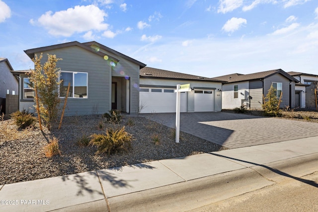 view of front of house featuring a garage