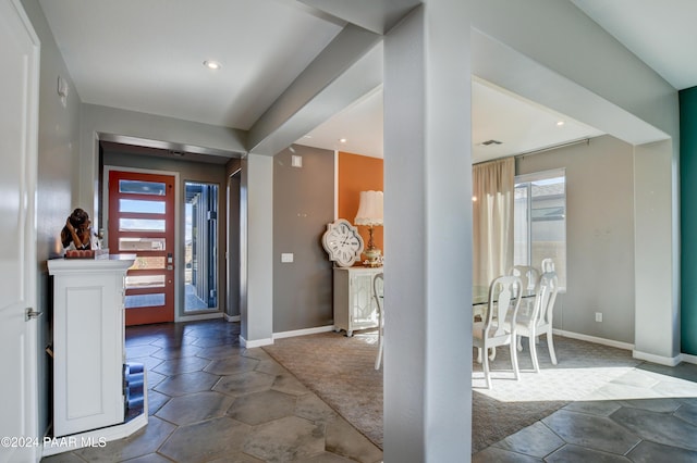 5393 Crescent Edge Dr, Prescott, AZ 86301 - foyer entrance with recessed lighting and baseboards