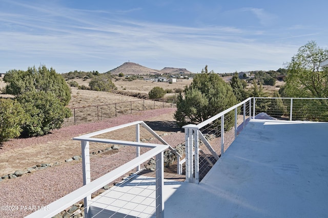 4860 W Stazenski Rd, Prescott, AZ 86305 - exterior space with fence and a mountain view