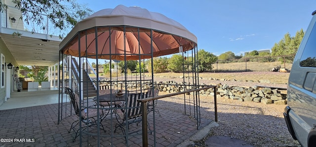 4860 W Stazenski Rd, Prescott, AZ 86305 - view of patio with a gazebo and fence