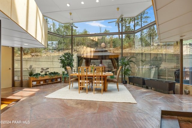 sunroom / solarium with plenty of natural light