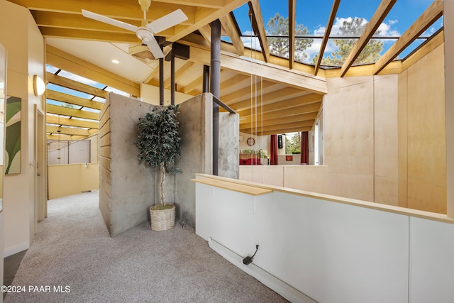 view of patio / terrace featuring ceiling fan