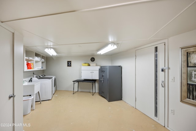 laundry area featuring independent washer and dryer