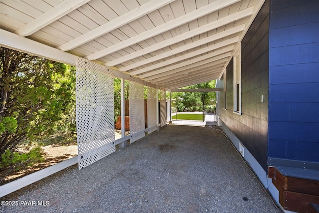 213 N Virginia St, Prescott, AZ 86301 - view of patio / terrace featuring an attached carport