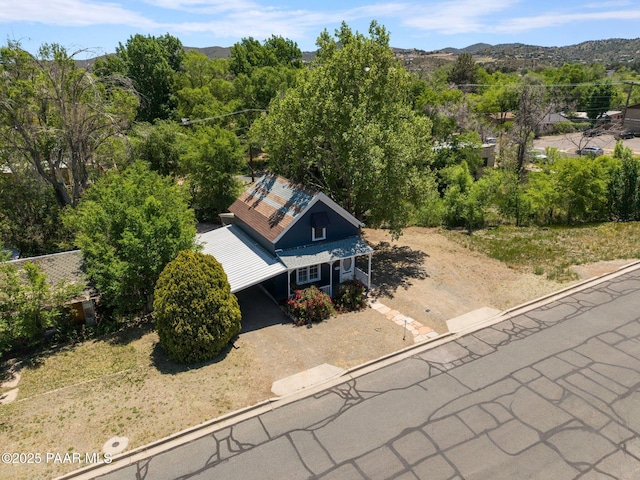 213 N Virginia St, Prescott, AZ 86301 - view from above of property with a mountain backdrop
