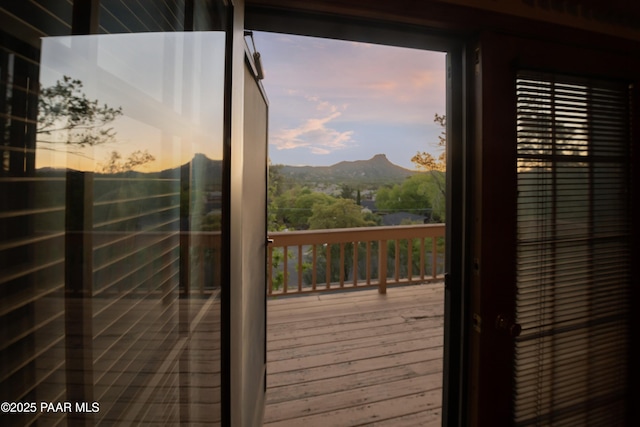 1104 Country Club Dr, Prescott, AZ 86303 - wooden deck featuring a mountain view