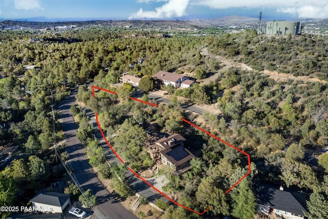 1104 Country Club Dr, Prescott, AZ 86303 - bird's eye view of a heavily wooded area