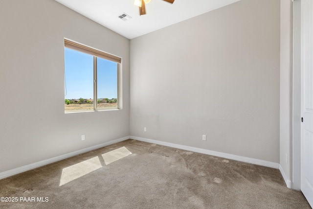4726 N Salem Pl, Prescott Valley, AZ 86314 - empty room featuring carpet flooring, a ceiling fan, and baseboards