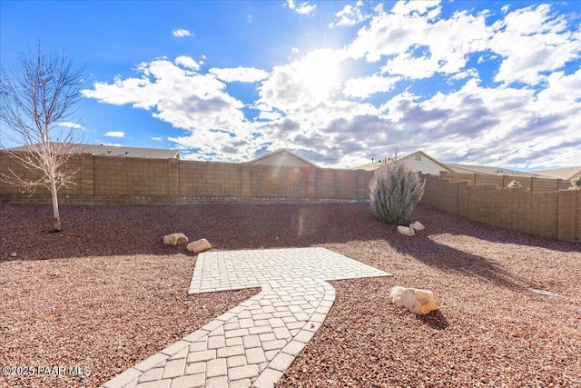 view of yard featuring a patio area