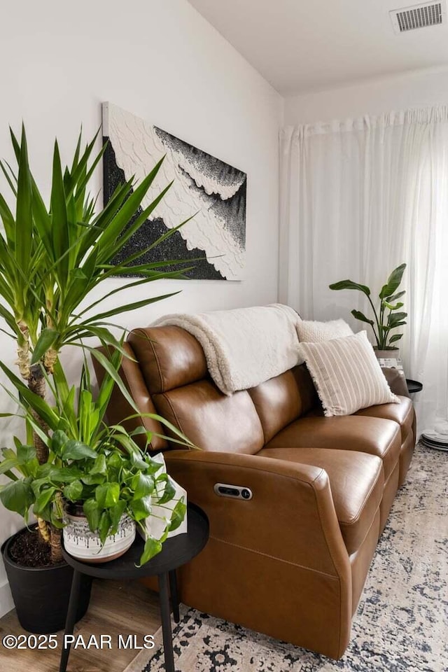 living room with visible vents