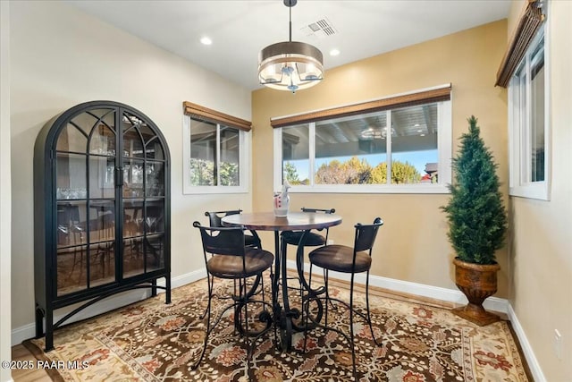 view of dining area