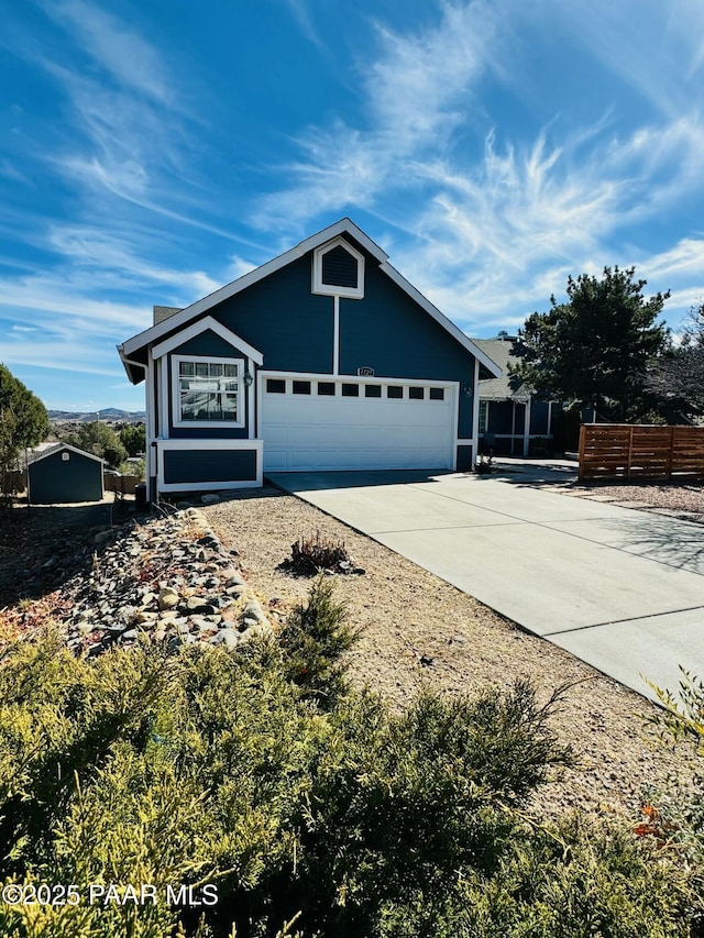 view of front of home featuring a garage