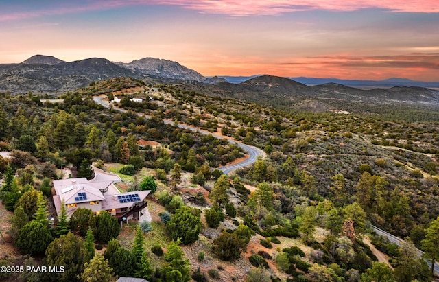 1515 N Happy Valley Rd Unit 3 & 4, Prescott, AZ 86305 - aerial view of property and surrounding area with a mountainous background